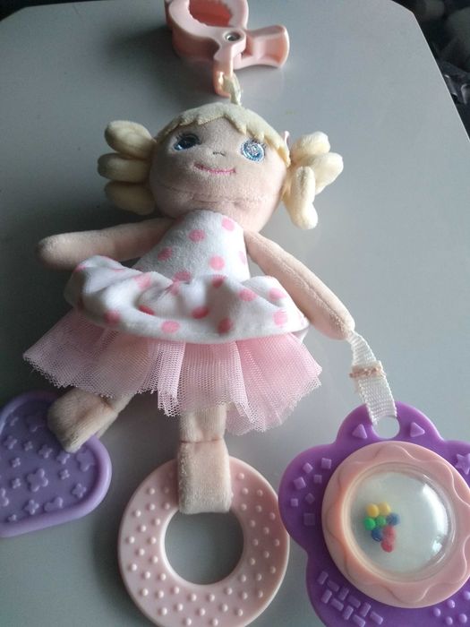 Grzechotka urocza lalka 20 cm