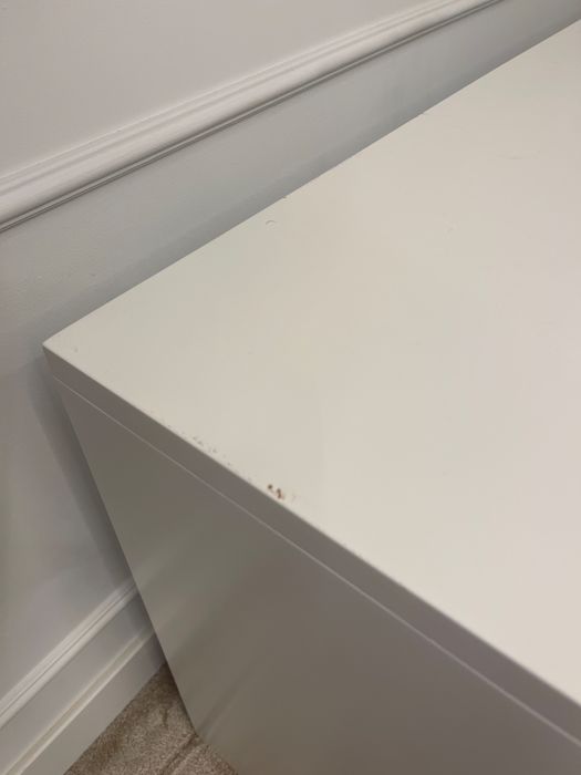 Gaveteiro lacado branco MDF