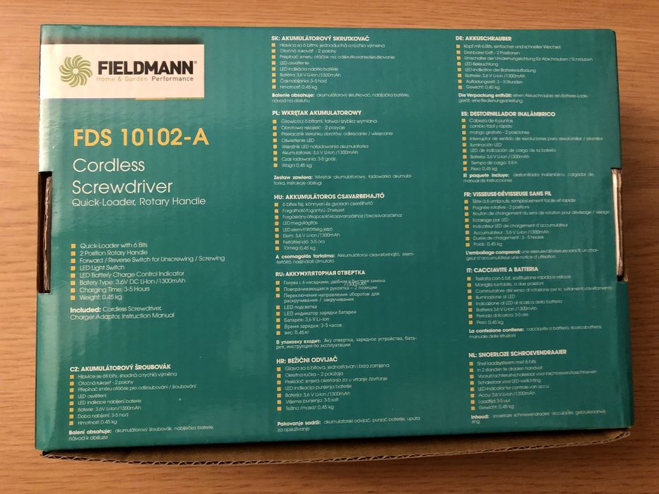 Aparafusadora sem fios 3.6V