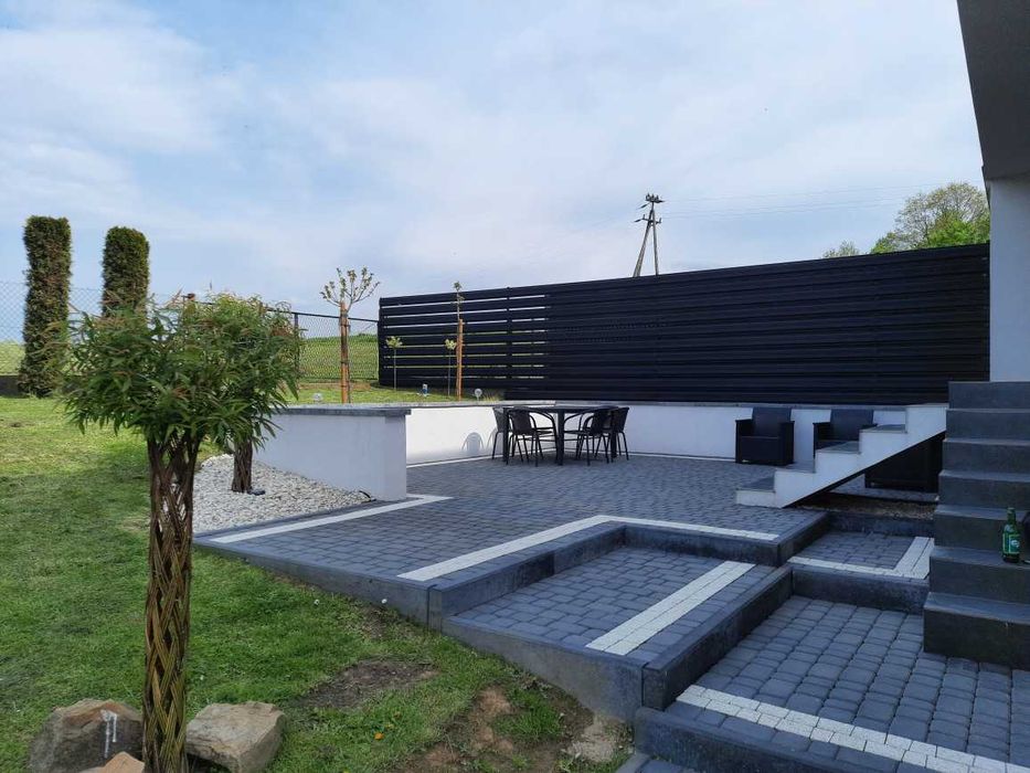 Panel Metalowy Sztachetki Ogrodzeniowe 17.5cm szer Producent Transport