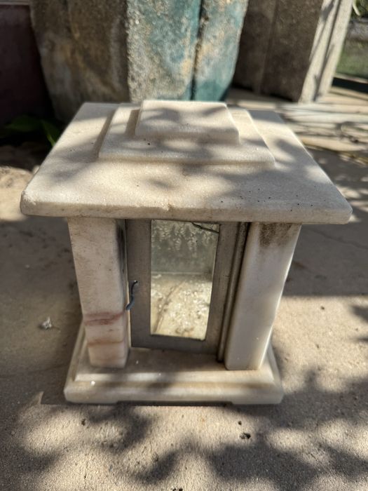 Candeeiro cemiterio em marmore