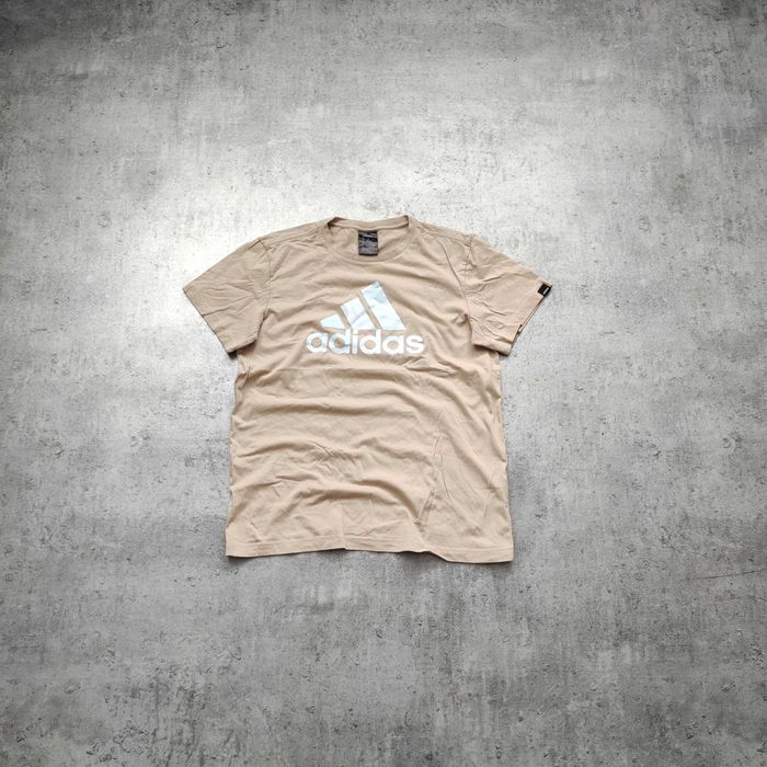 MĘSKA Koszulka Bawełna Casual Duże Logo PREMIUM Adidas Sportswear
