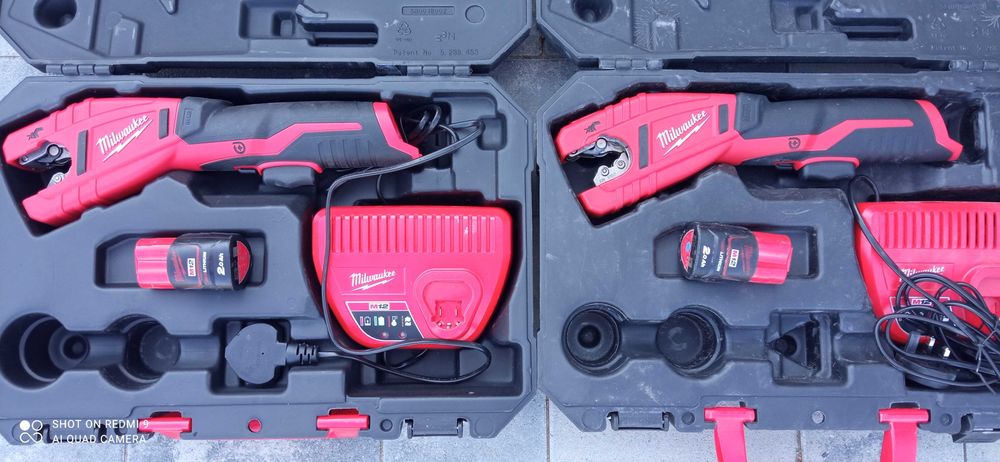 MILWAUKEE 12v 2Ah  Akumulatorowy Obcinak do rur Miedzianych
