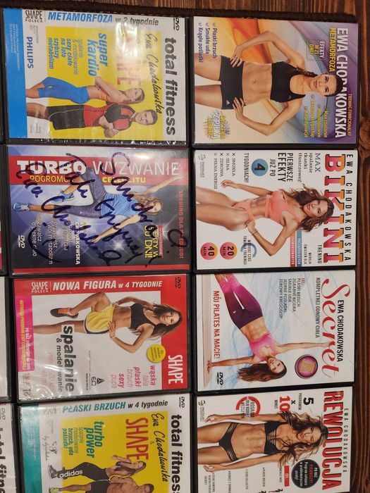 26 Płyt Dvd Shape Ewa Chodakowska Mega Zestaw Mata Skakanka Gumy