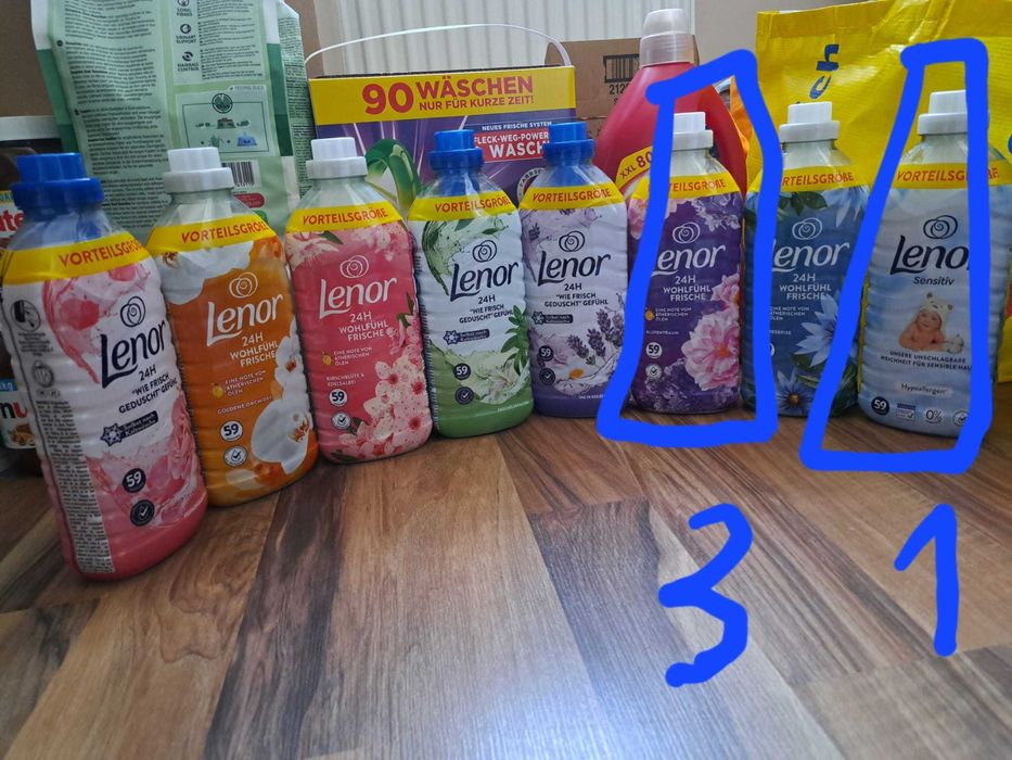 Płyny Lenor duzy x4