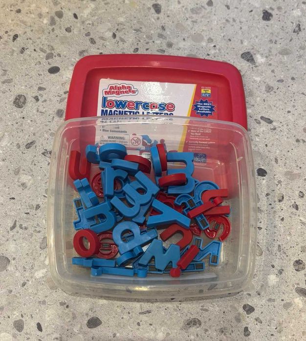 Literki magnetyczne zestaw alfabet na lodówkę Whiteboard ABC