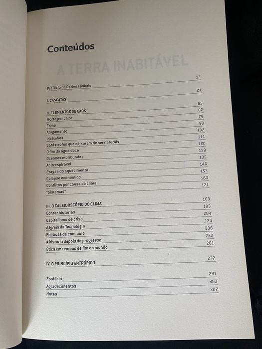 Livro “A Terra Inabitável” de David Wallace-Wells