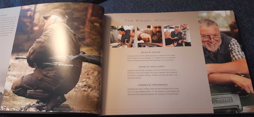 stary katalog broni myśliwskie blaser R8 - dla kolekcjonerów