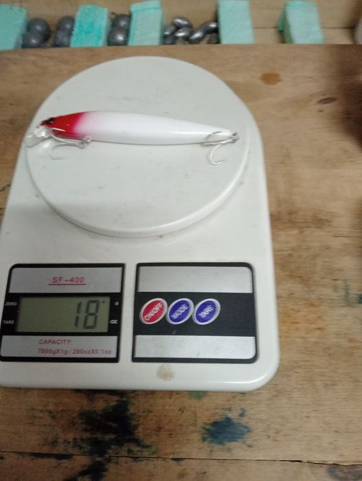 Amostras de pesca spinning  preço unitário