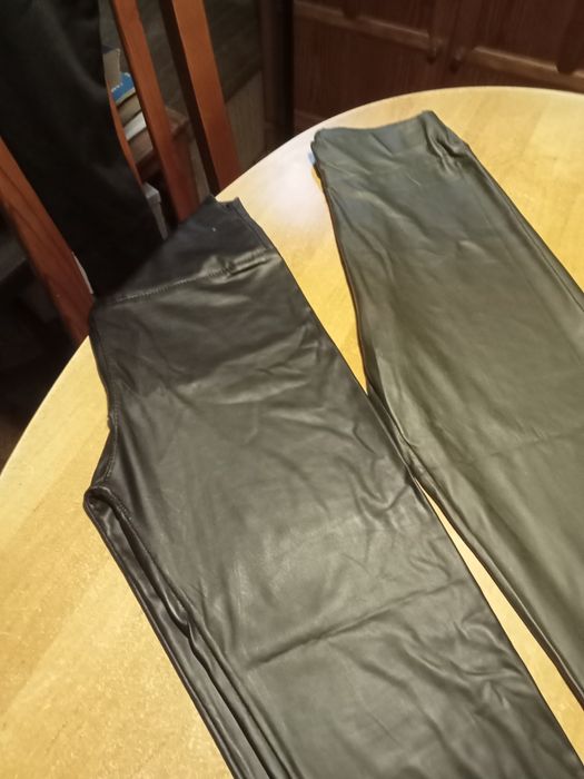 Calças senhora de pele sintética T.36/38