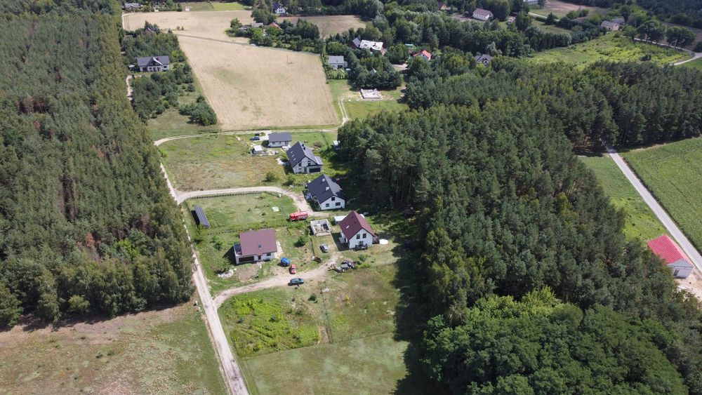 działka przy lesie, media, światłowód - Obrowo - Widok 4