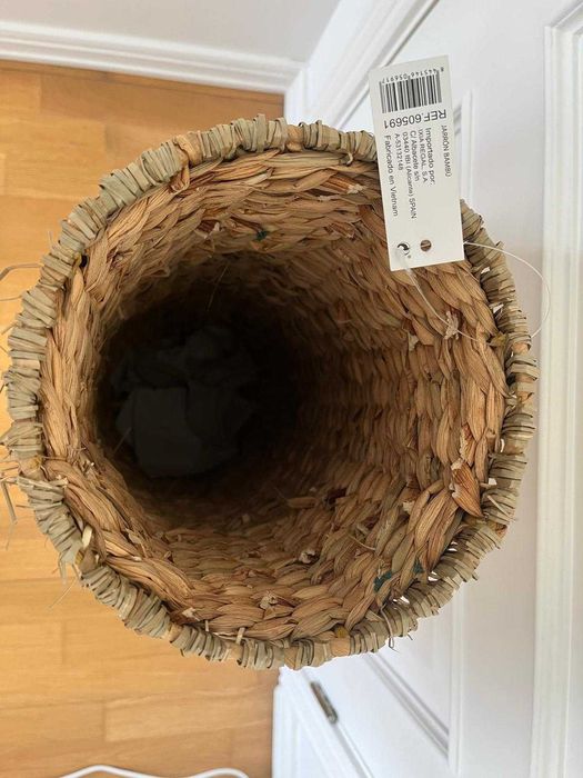 Vaso 23 x 23 x 82 cm Natural Fibra natural - NOVO
