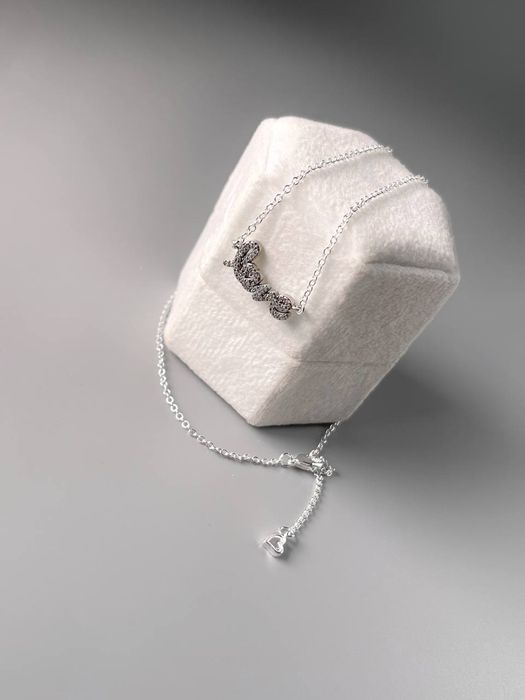 Намисто Pandora «Сяюче рукописне кохання» S925 з цирконієм