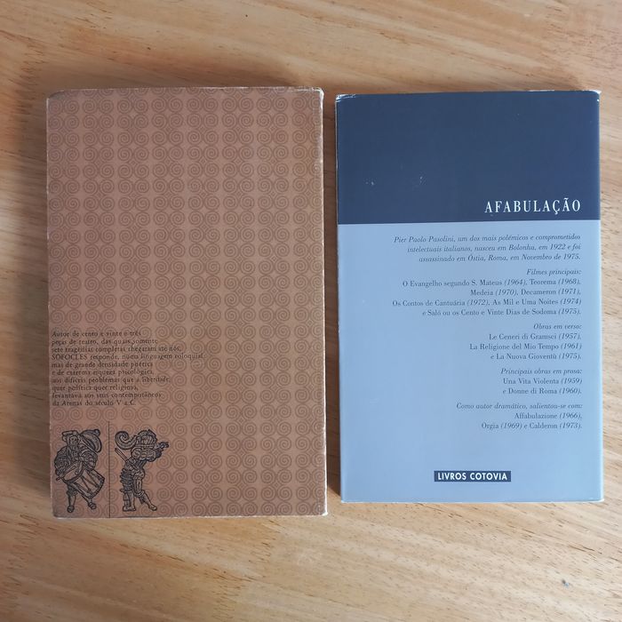 Pasolini Afabulação/Sófocles Ájax Electra Filoctetes Os Rastejadores