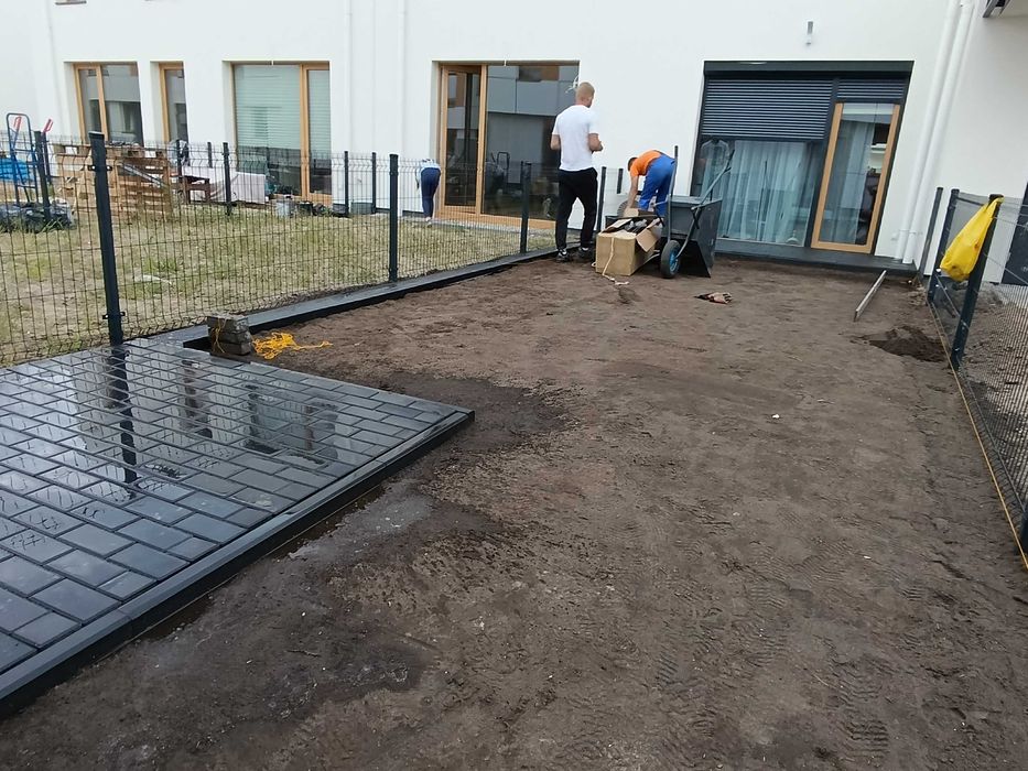 układanie kostki brukowej, brukarz  PROJEKT kostki ogrodu