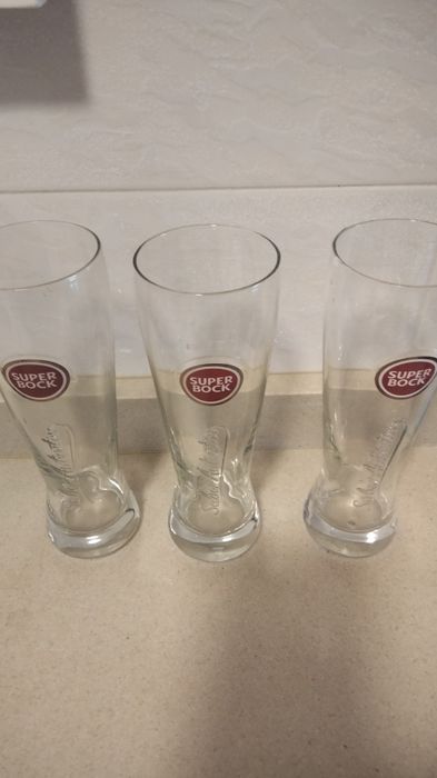 Conjunto de 3 copos da Super Bock423647557075619840
