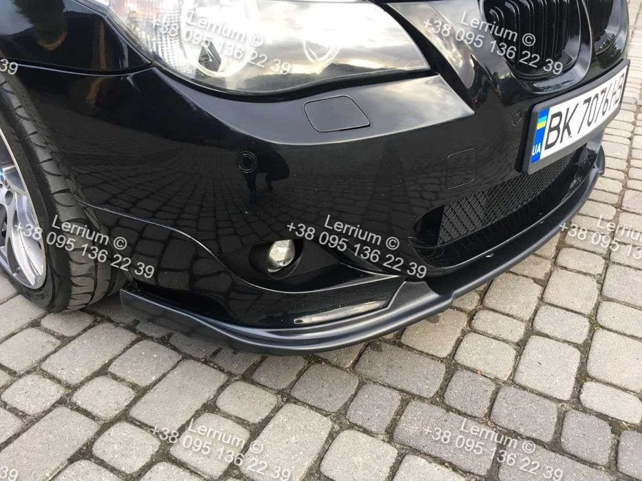 bmw e60 e61 мтех м пакет губа накладка переднего бампера бмв е60 е61