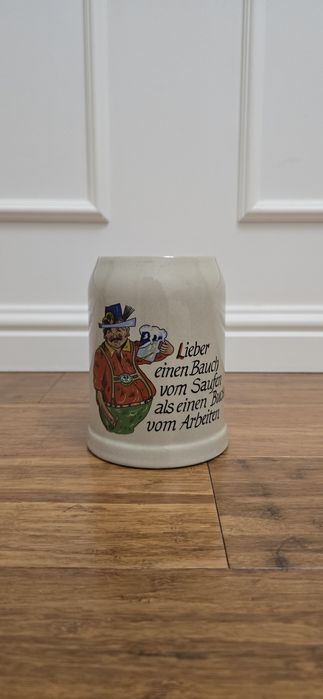 Ceramiczny kufel do piwa "Lieber einen Bauch vom Saufen..."