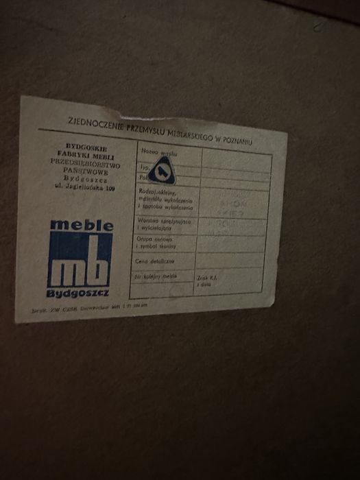 Toaletka z dawnych zakladow Meble Bydgoszcz