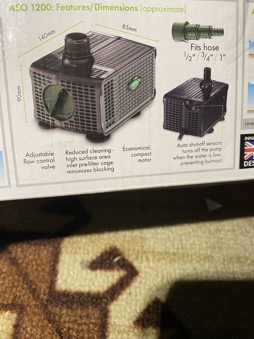 Запчастини, Blagdon ASO 1200 Auto Shut off Water Feature Pump