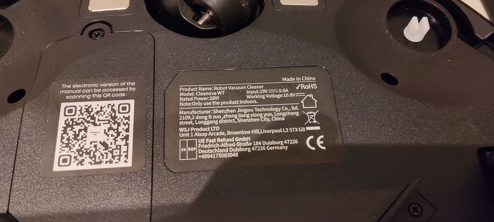Robot sprzątający Cleanova w7 czarny