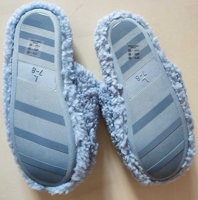 BAMBOSZE, polarowe pantofle futerko 41 kapcie