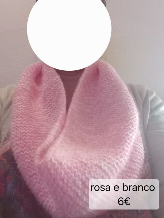 Gola em rosa e branco