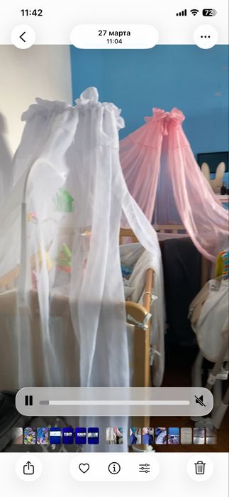 Балдахин / бортики в кроватку 1 шт. 250 грн