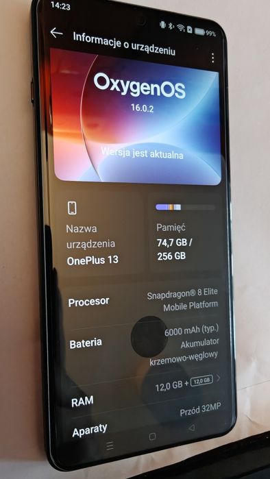 Oneplus 13 12/256 Android 16 Czarny, zestaw