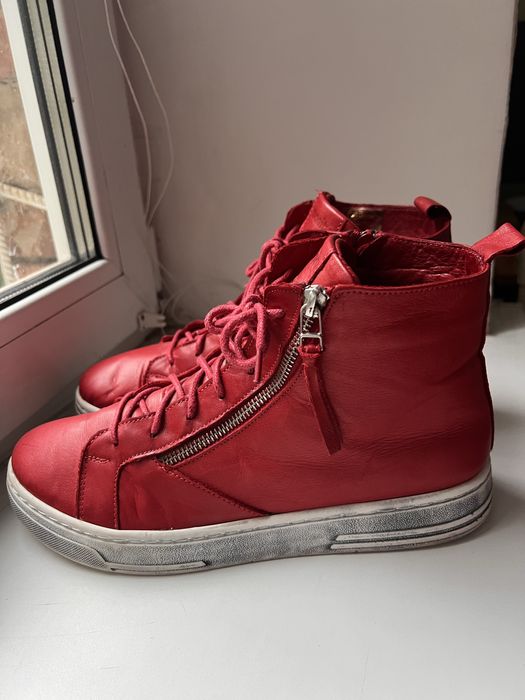 Кожаные ботинки Manitu, размер 42, стелька 26 см