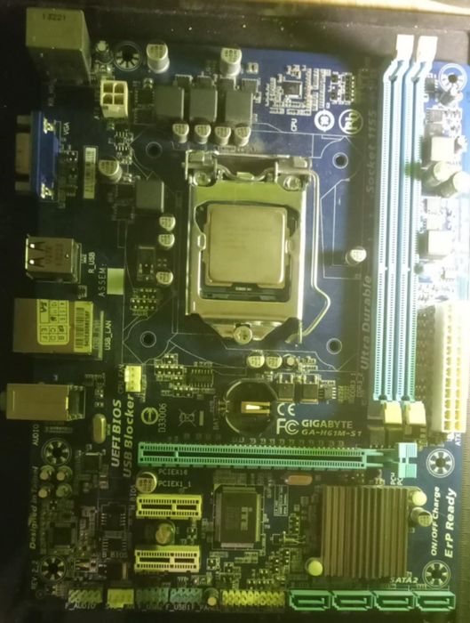 Płyta główna lga 1155 z procesorem