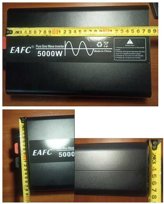 Инвертор EAFC с чистой синусоидой.  Мощность 5 Квт. 12 V => 220 V