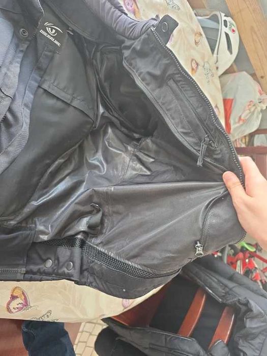 casaco preto para andar de mota / motociclo para verão e inverno da marca drenaline