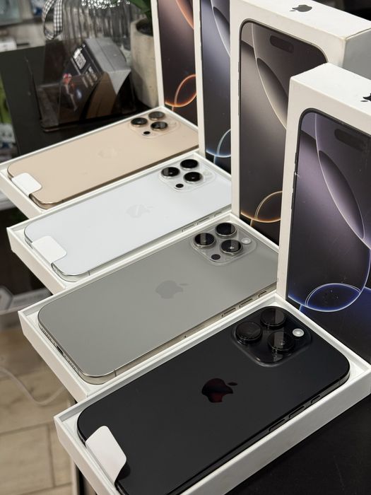 New Open iPhone 16 pro max 256gb natural, white, desert, black