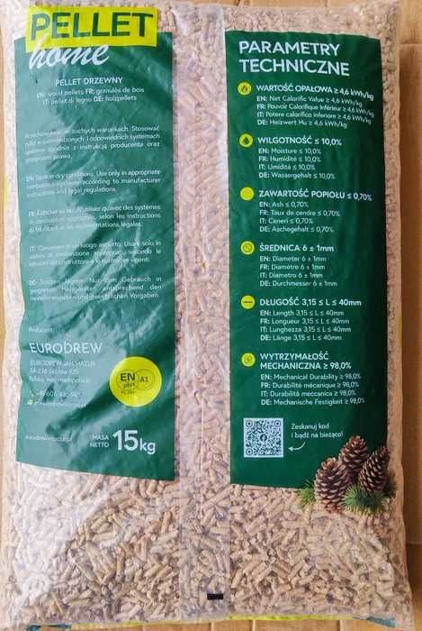 Pellet A1 ENplus pelet z certyfikatem