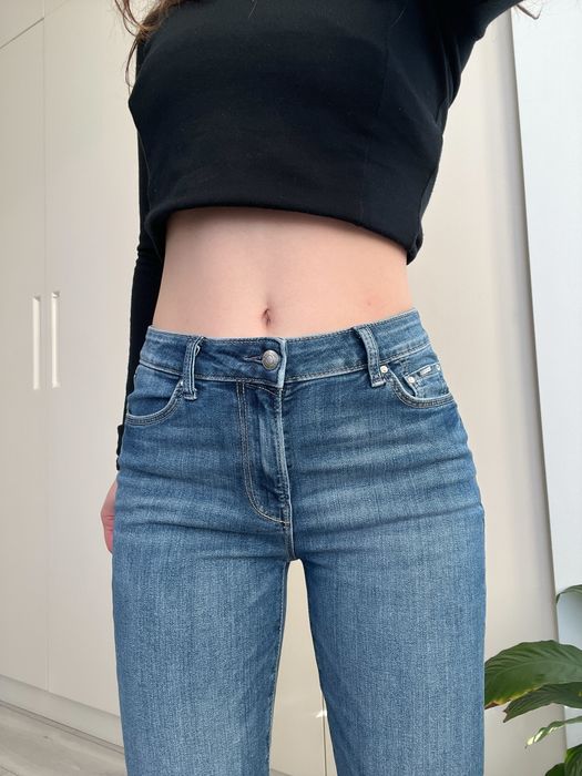 Джинсы средняя талия клеш bootcut flared винтаж 38 36 2000s 90s