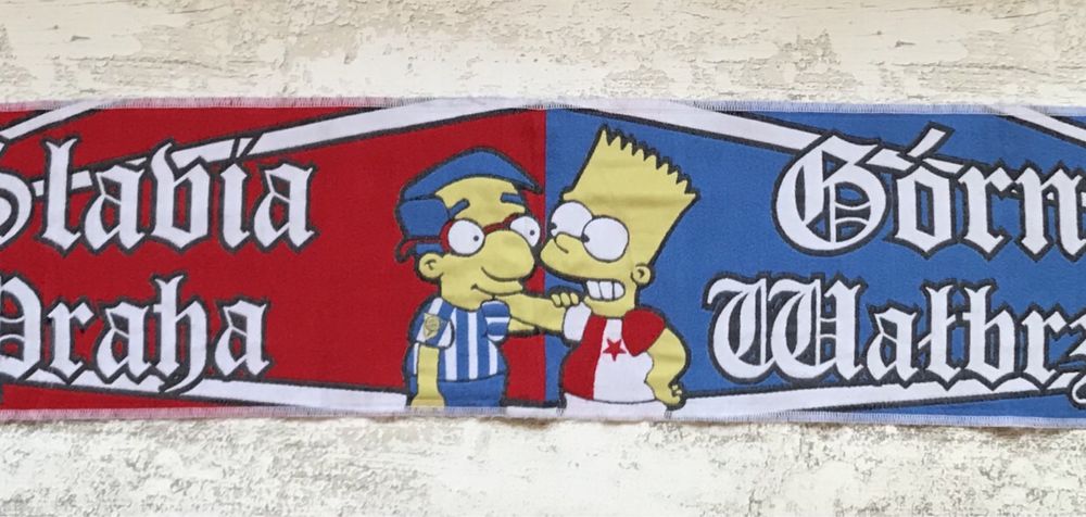 Szalik Górnik Wałbrzych Slavia Praga Mega Unikat !