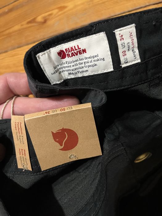 Fjallraven spodnie KEB czarne 50 long