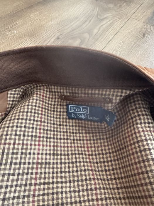 Męska kurtka skórzana ralph lauren