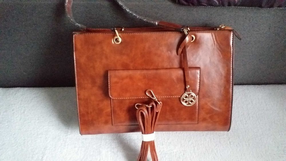 torebka rudo -brązowa nowa