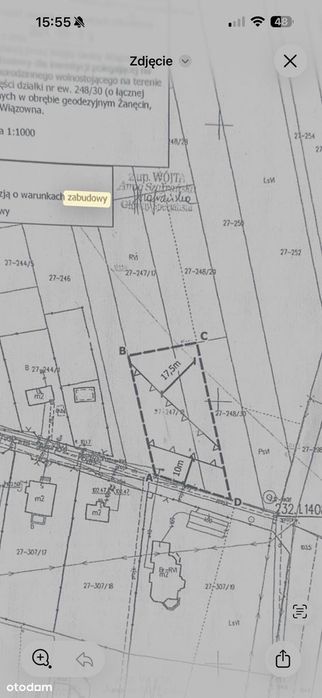 2079 m² | WZ bezterminowe | Wodociąg przy działce | Prąd w drodze |S17 - Widok 6
