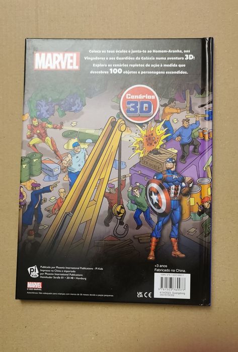 Livro 3D Marvel - Procura e descobre