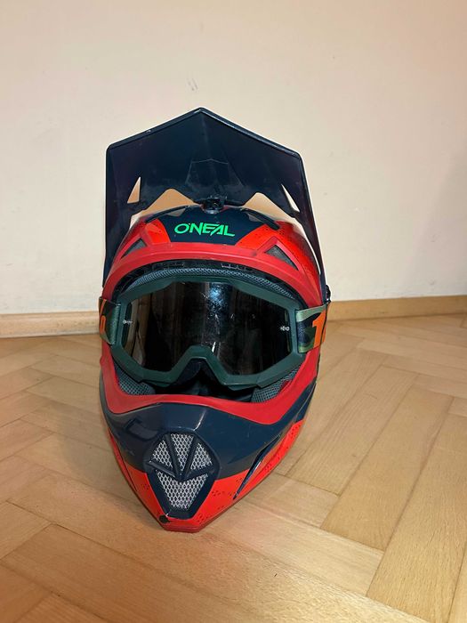 Kask OENAL + Gogle 100%
