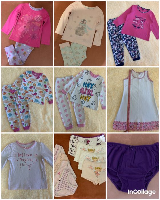 Пижамы, ночнушка, трусики на девочку 2, 3, 4, 5, 6, 7 лет