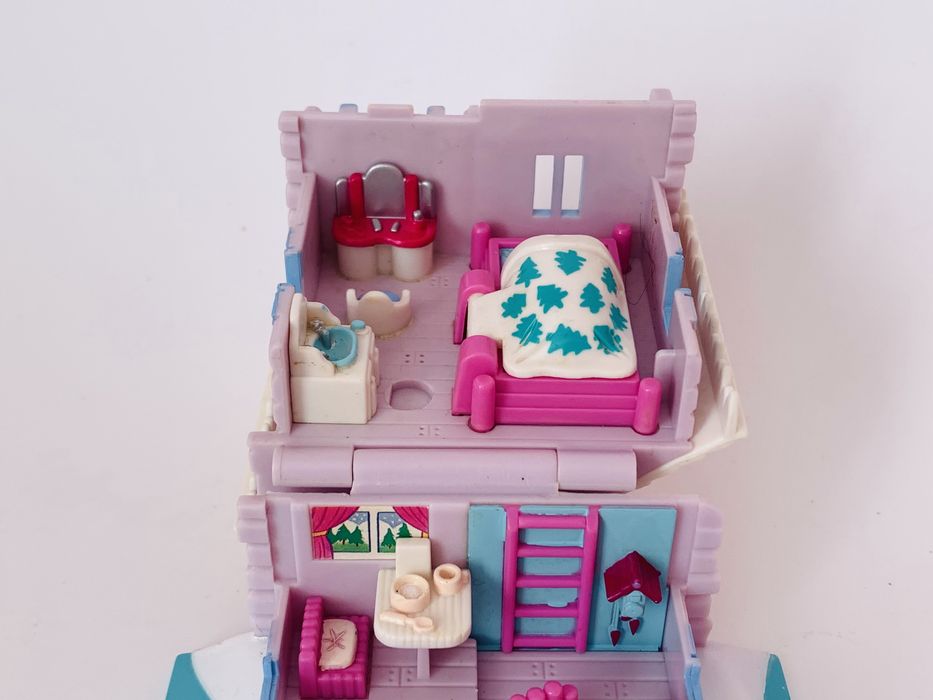 Polly Pocket Bluebird Ski Lodge, zabawka vintage