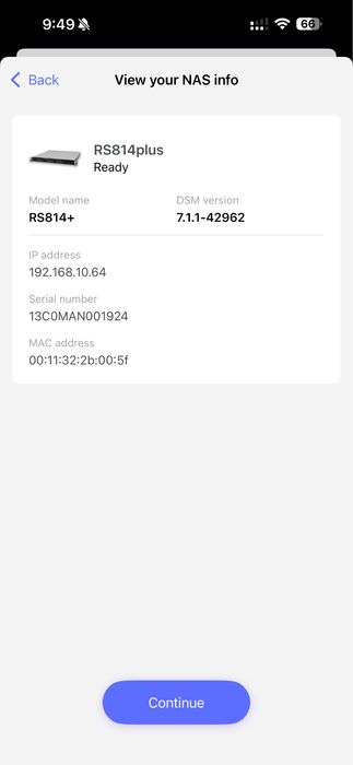 NAS сервер Synology RS814+