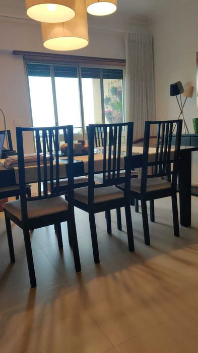 Cadeiras de sala pretas (seis) - IKEA