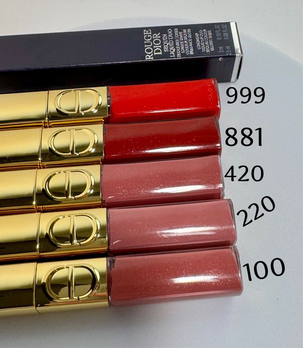 Помада  Dior rouge sequin liquid duo Міні версія