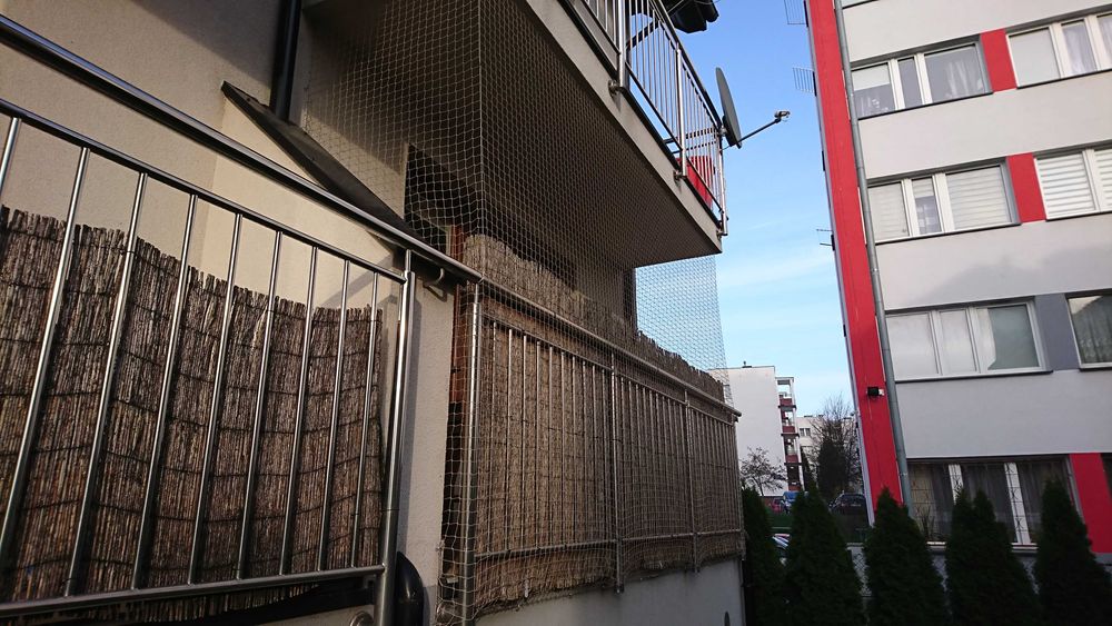 Siatka przeciw ptakom, siatka dla kota, siatka na balkon, woliera