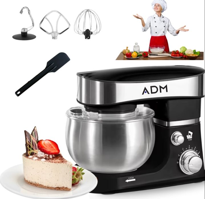 Mikser Planetarny 700W z Miską ze Stali Nierdzewnej 3L